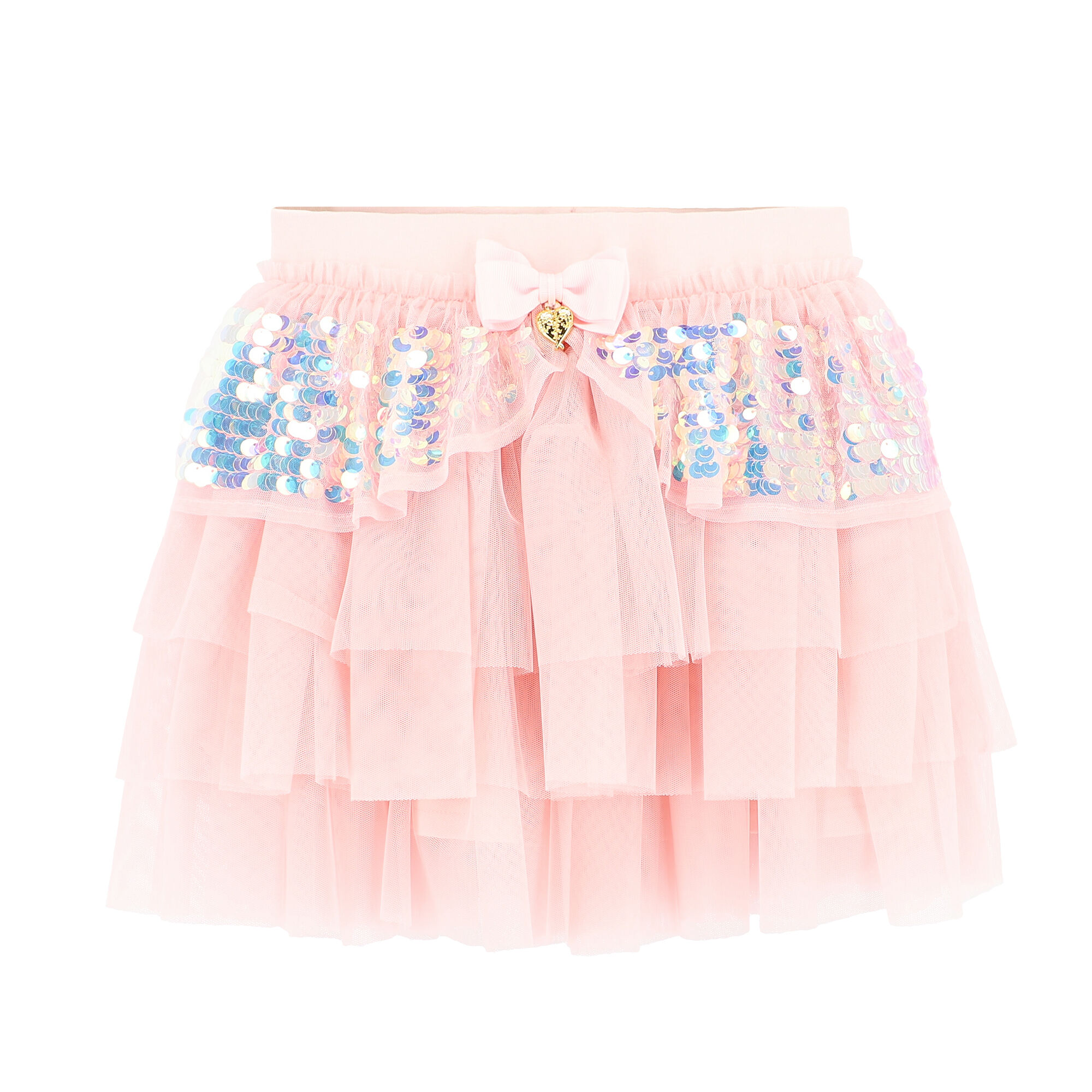 Pink sequin hot sale tulle skirt