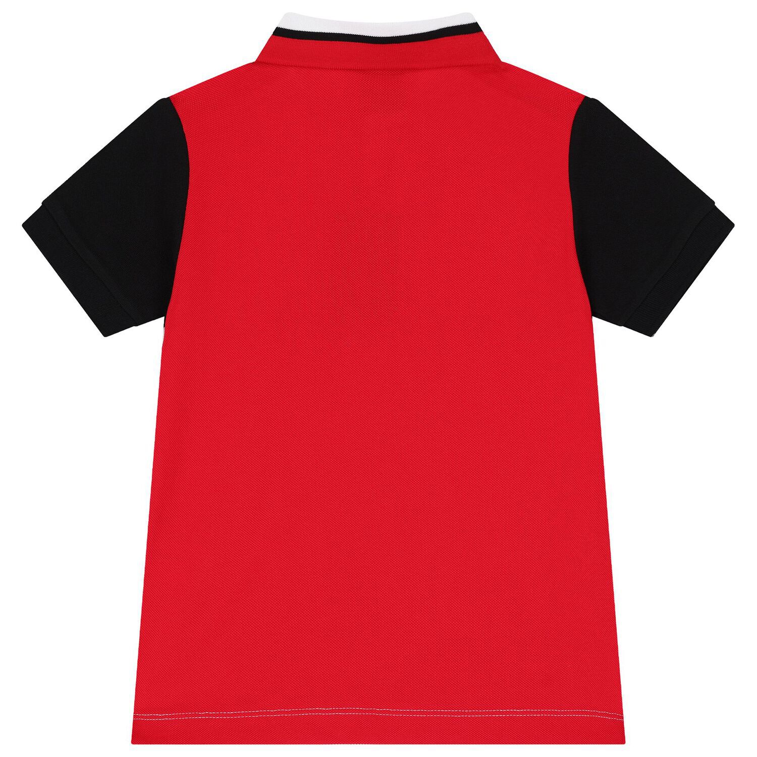 Boys White & Red Logo Polo Shirt, 2, hi-res image number null