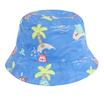 Baby Boys Reversible Blue Hat