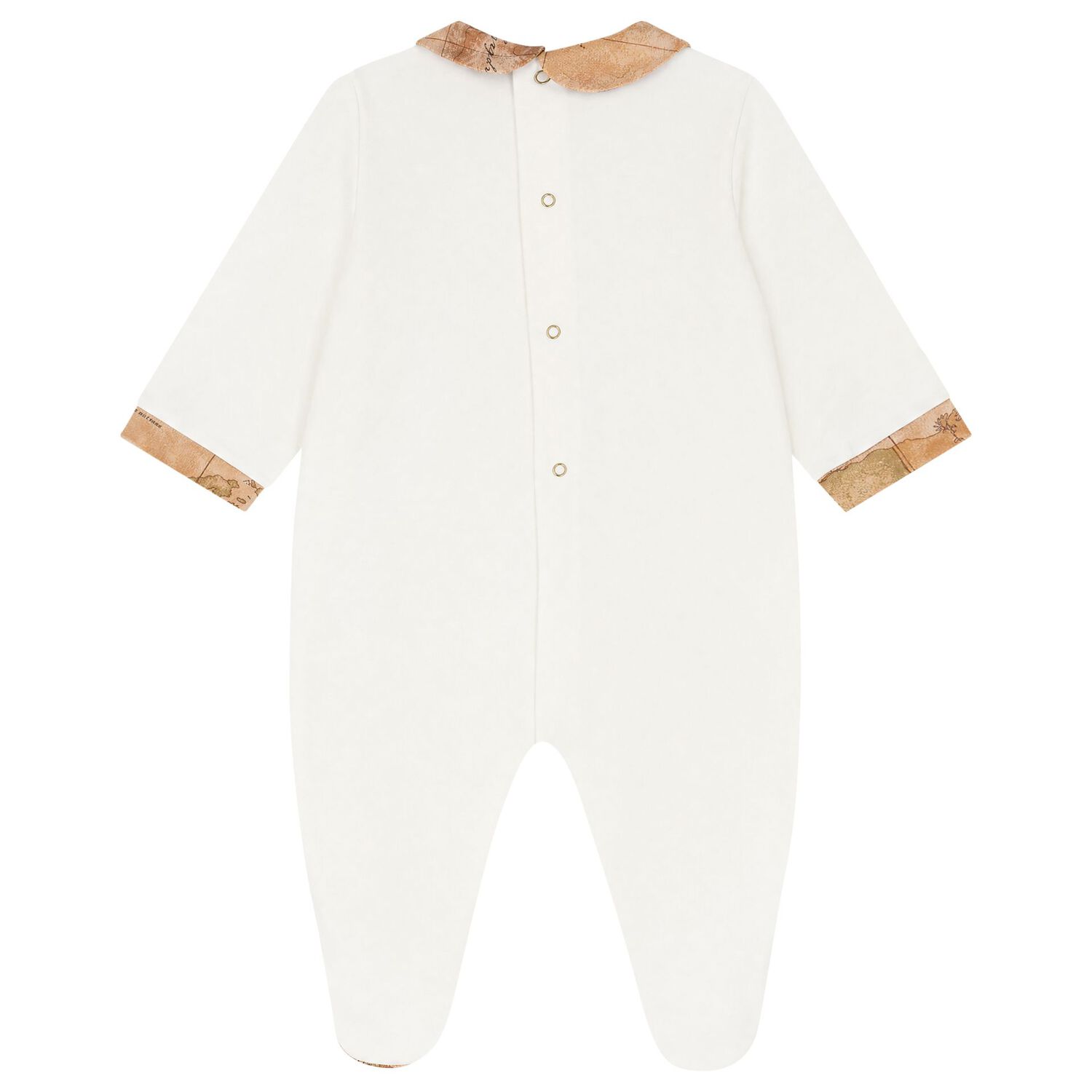 Ivory & Beige Geo Map Babygrow Gift Set, 4, hi-res