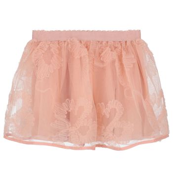 Younger Girls Pink Tulle Skirt