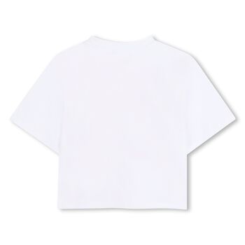 Girls White Logo T-Shirt