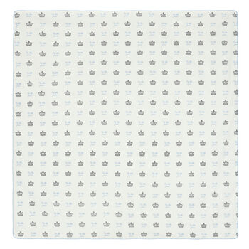 Baby Boys White & Blue Blanket