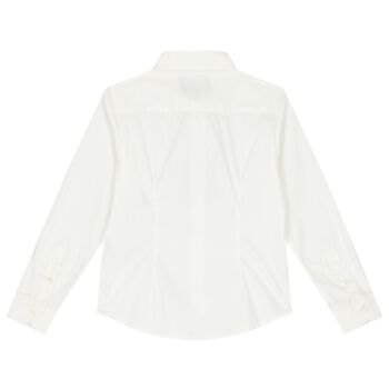 Boys White Logo Shirt