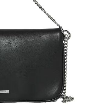 Girls Black & Silver Studded Bag