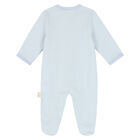Baby Boys Blue & White Logo Babygrow, 2, hi-res