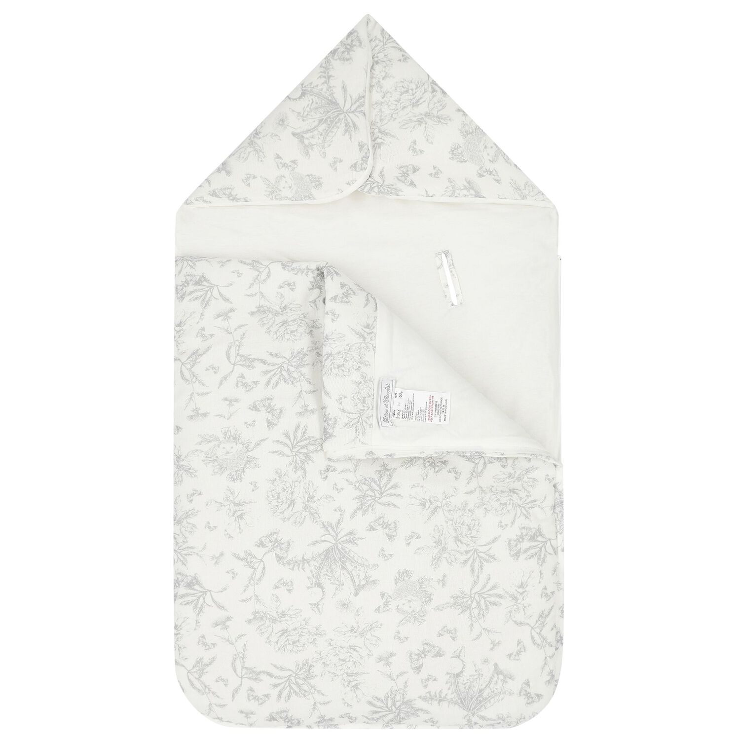 Ivory & Grey Toile De Jouy Baby Nest, 2, hi-res