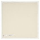 White & Beige Embroidered Logo Blanket, 1, hi-res