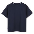 Boys Navy Blue Logo T-Shirt, 2, hi-res