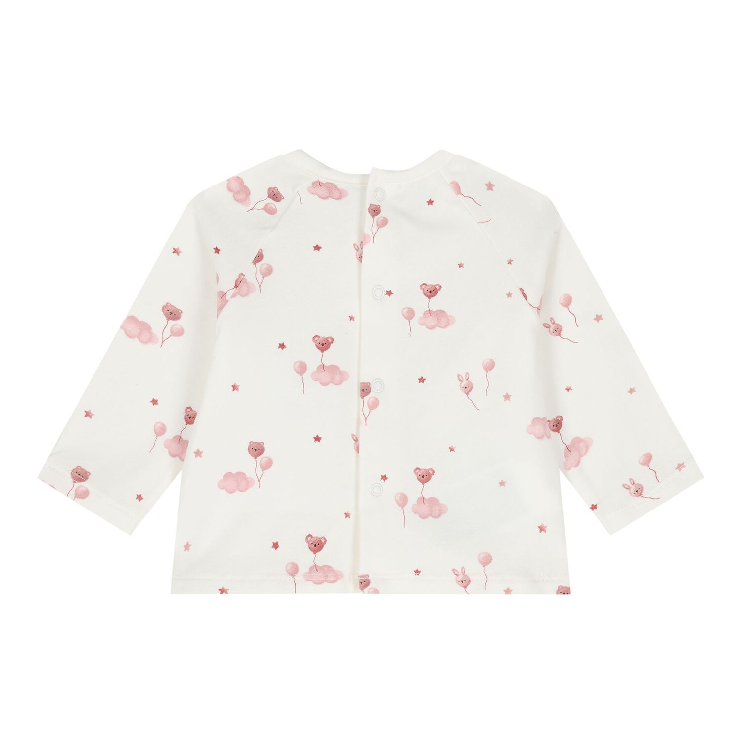 Baby Girls Pink & White Balloon Tracksuit ( 3 Piece ), 2, hi-res