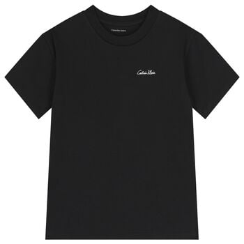 Boys Black Logo T-Shirt