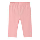 Girls Pink Logo Leggings, 1, hi-res