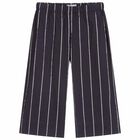 Girls Navy Striped Trousers, 1, hi-res