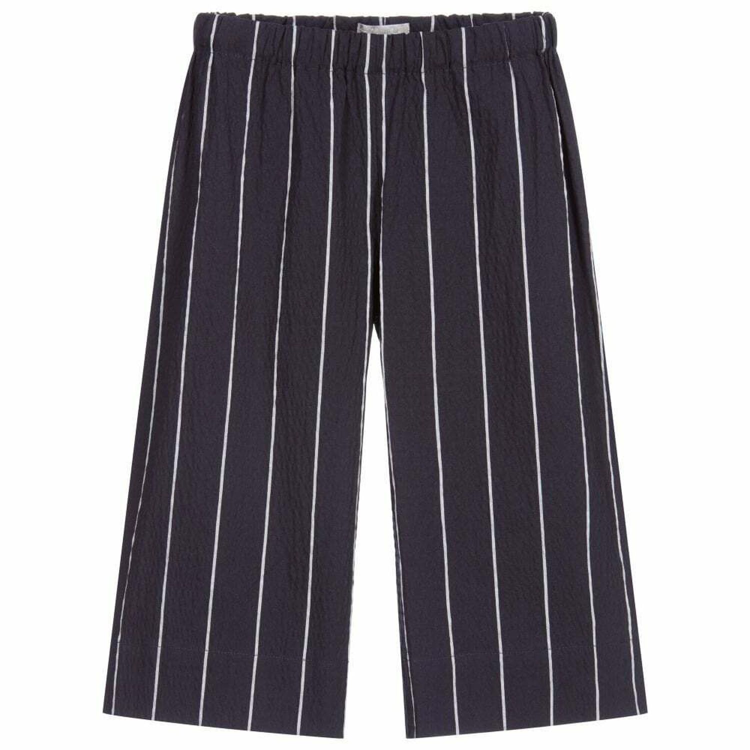 Girls Navy Striped Trousers, 1, hi-res image number null