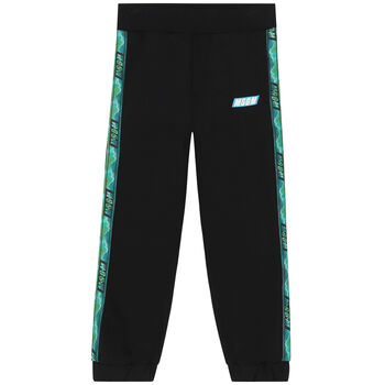 Boys Black Logo Joggers