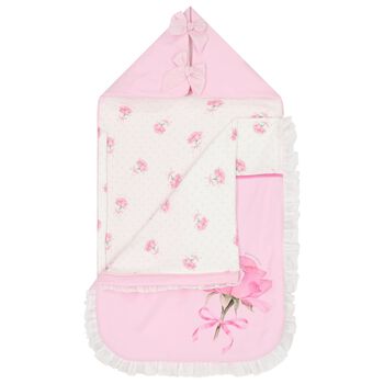 Baby Girls Pink & White Rose Nest