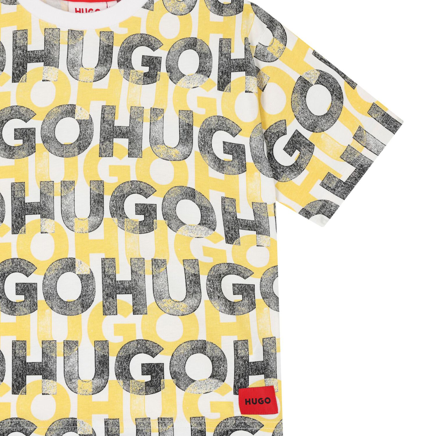 Boys White Monogram Logo T-Shirt, 2, hi-res image number null