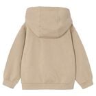 Boys Beige Sports Car Hooded Top, 1, hi-res