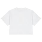 Girls White Logo T-Shirt, 1, hi-res