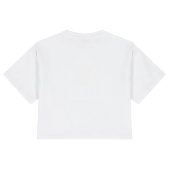 Girls White Logo T-Shirt