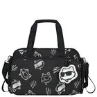 Black & White Choupette Logo Baby Changing Bag ( 37cm ), 1, hi-res