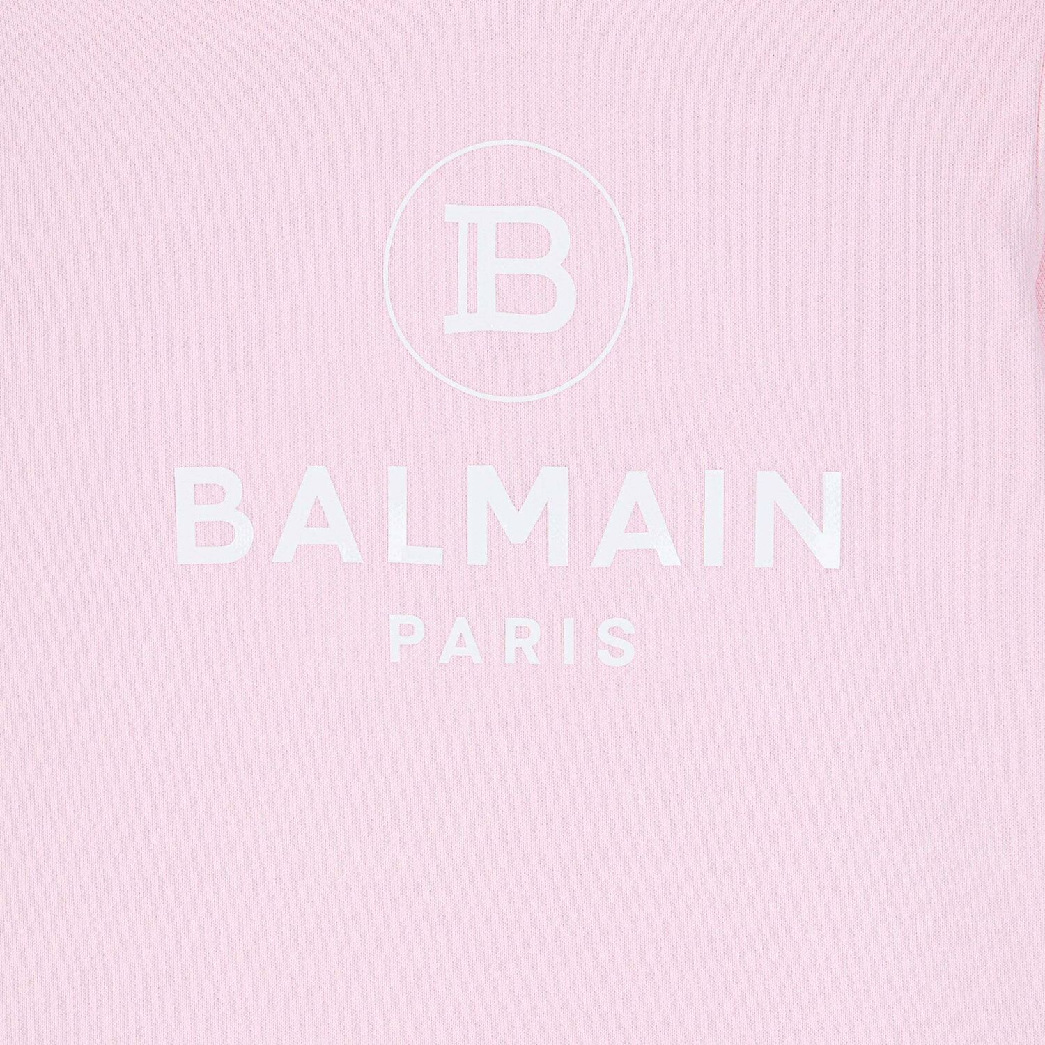 Girls Pink Hooded Logo Dress, 1, hi-res image number null