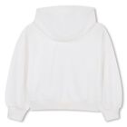 Girls White Boke Flower Logo Hooded Top, 1, hi-res