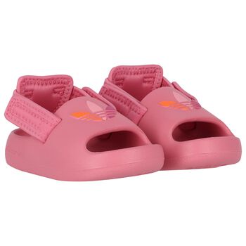 Girls Pink Adifom Adilette C Sliders