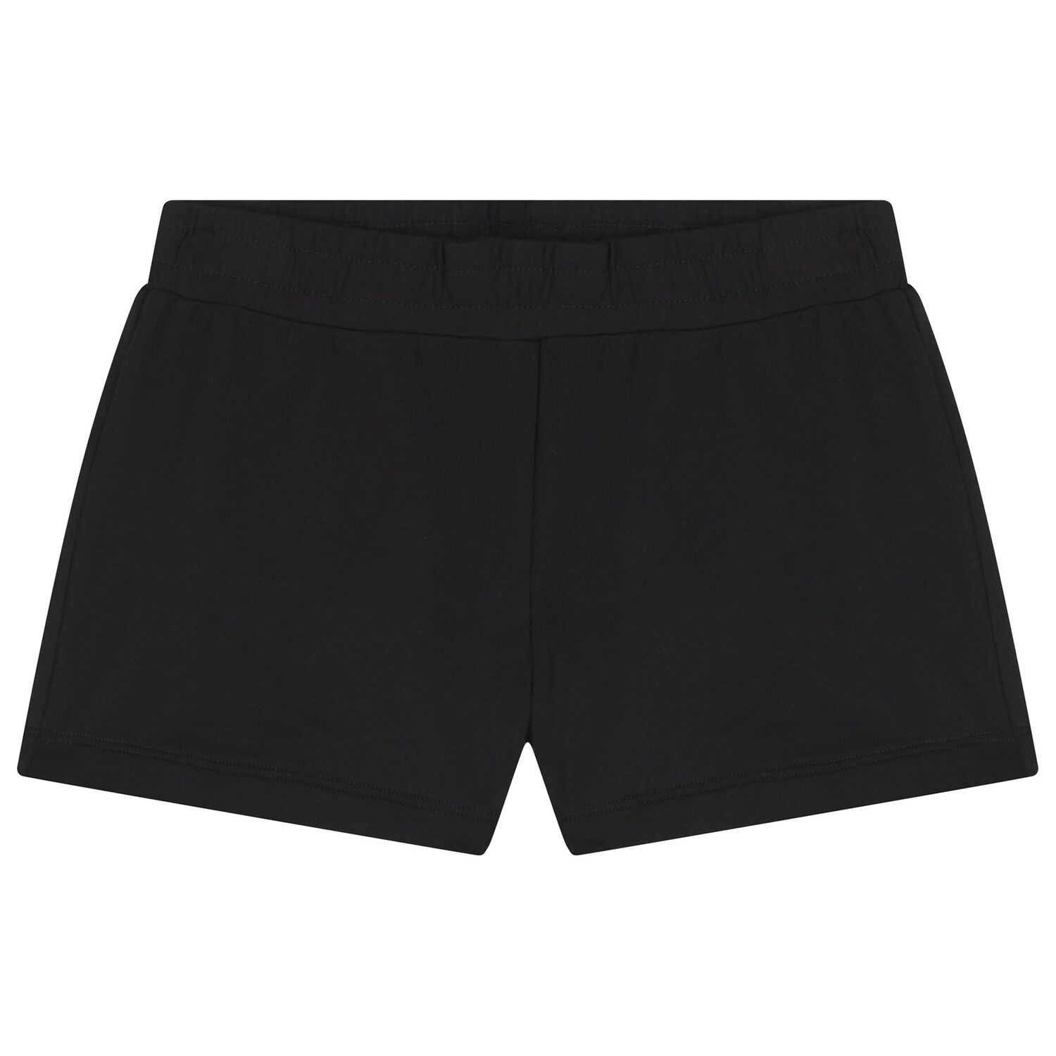 Girls White & Black Logo Shorts Set, 3, hi-res