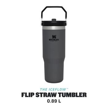 Black Ice Flow Flip Straw Tumbler