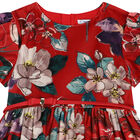 فستان بنات بالزهور باللون الاحمر, 1, hi-res