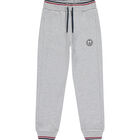 Boys Grey Logo Tracksuit, 1, hi-res