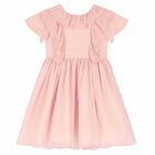 Girls Pink Chiffon Dress, 1, hi-res