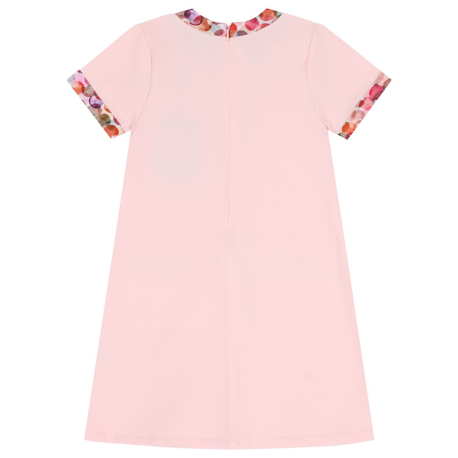 Girls Pink Logo Dress, 2, hi-res