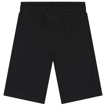 Boys Black Logo Shorts