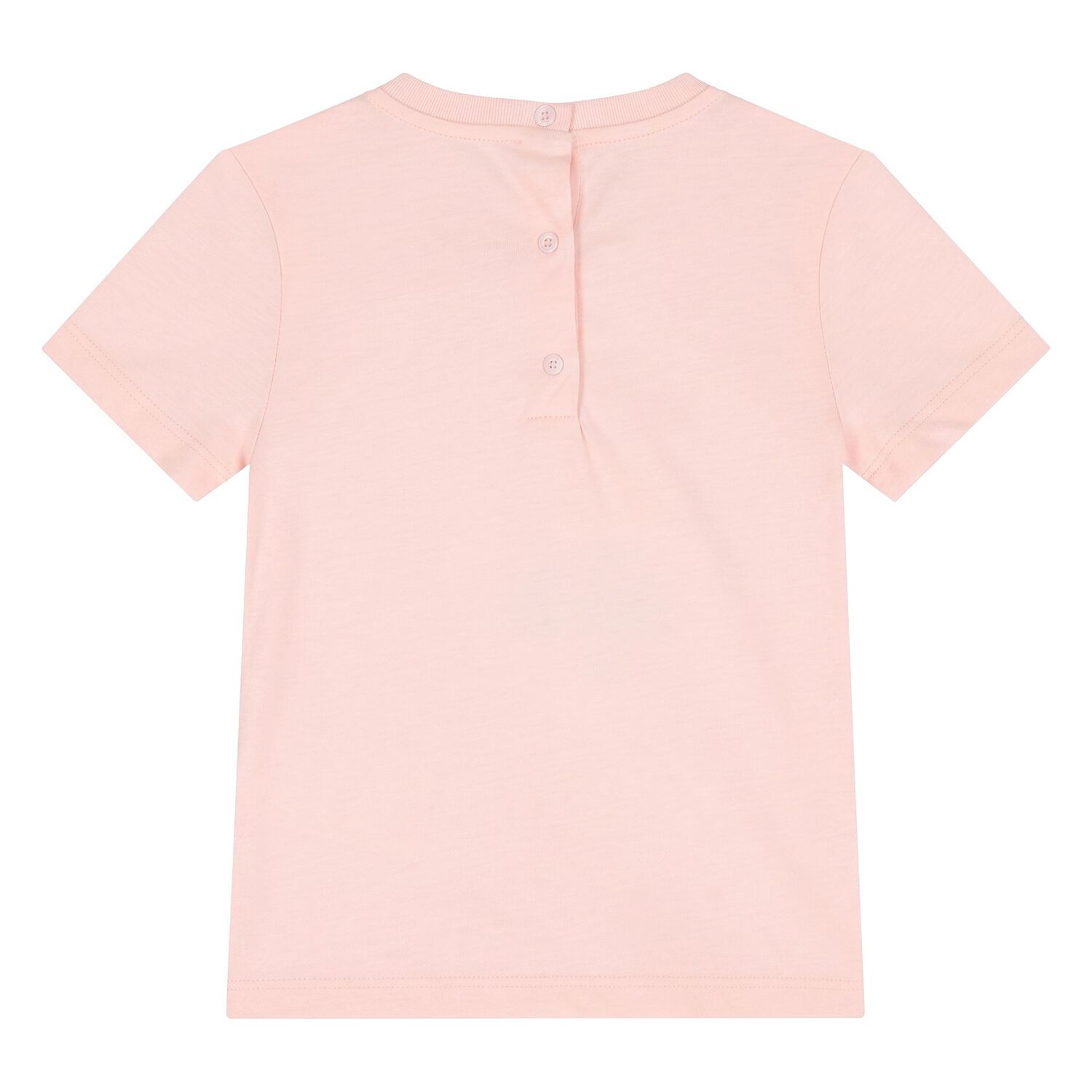 Younger Girls Pink Teddy Bear Logo T-Shirt, 2, hi-res