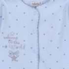 Baby Girls Pink Cotton Babygrow, 1, hi-res