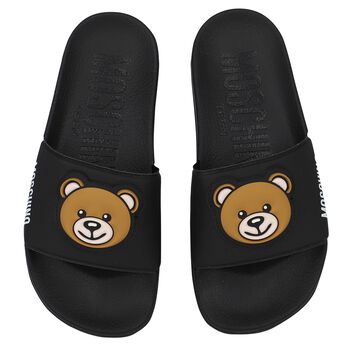 Black Teddy Bear Logo Sliders