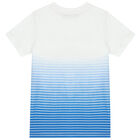 Boys White & Blue Logo T-Shirt, 1, hi-res