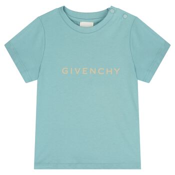 Younger Boys Blue Logo T-Shirt