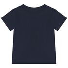 Girls Navy Blue Pony T-Shirt, 1, hi-res