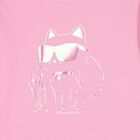 Girls Pink Choupette Long Sleeve Top, 1, hi-res