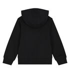Boys Black Logo Sweatshirt, 1, hi-res