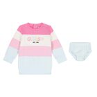 Baby Girls Multi-Coloured Logo Dress Set, 1, hi-res