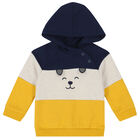 Younger Boys Navy & Yellow Tracksuit, 1, hi-res
