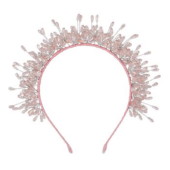 Girls Pink Embellished Headband