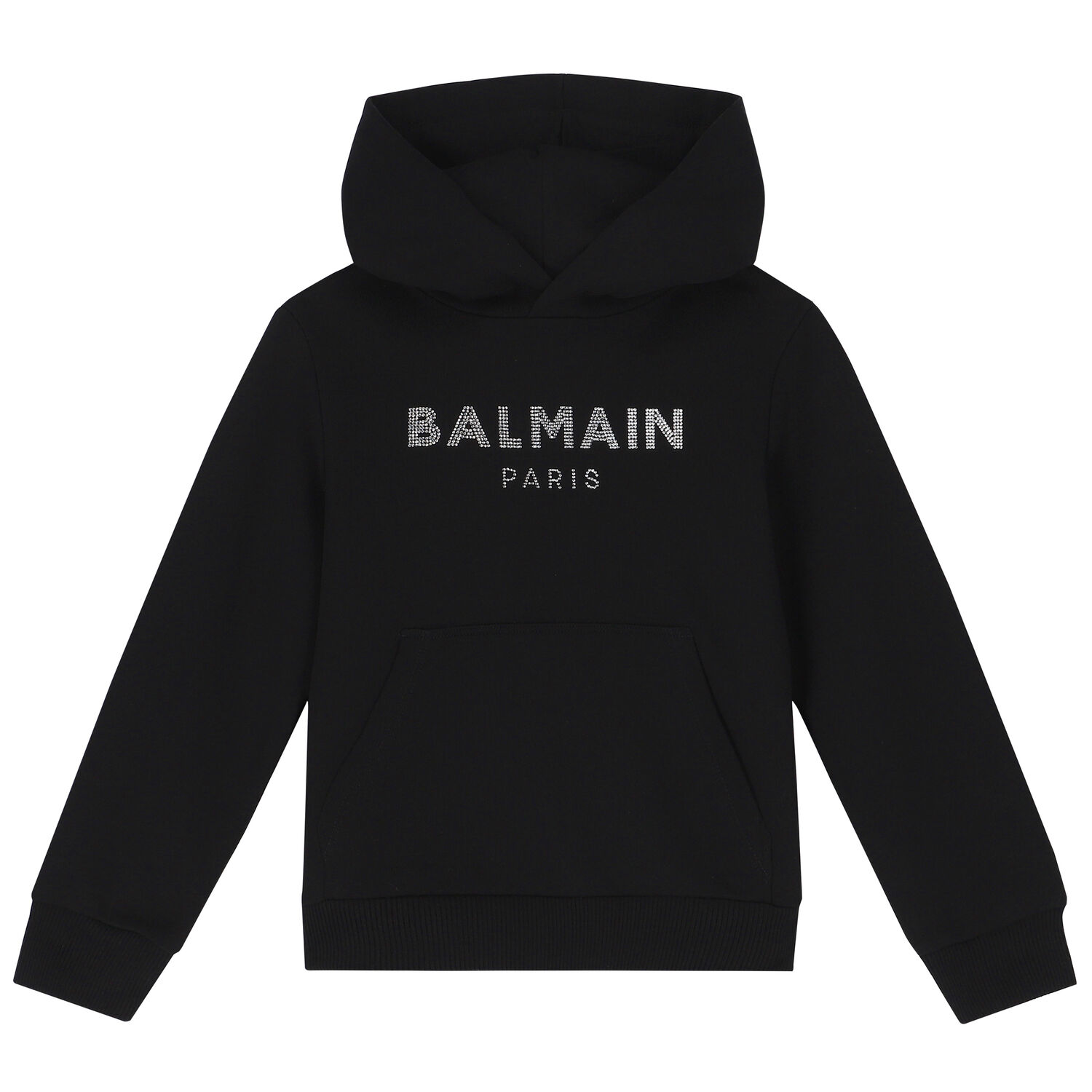 توب هودي بالشعار باللون الأسود للبنات, 1, hi-res image number null