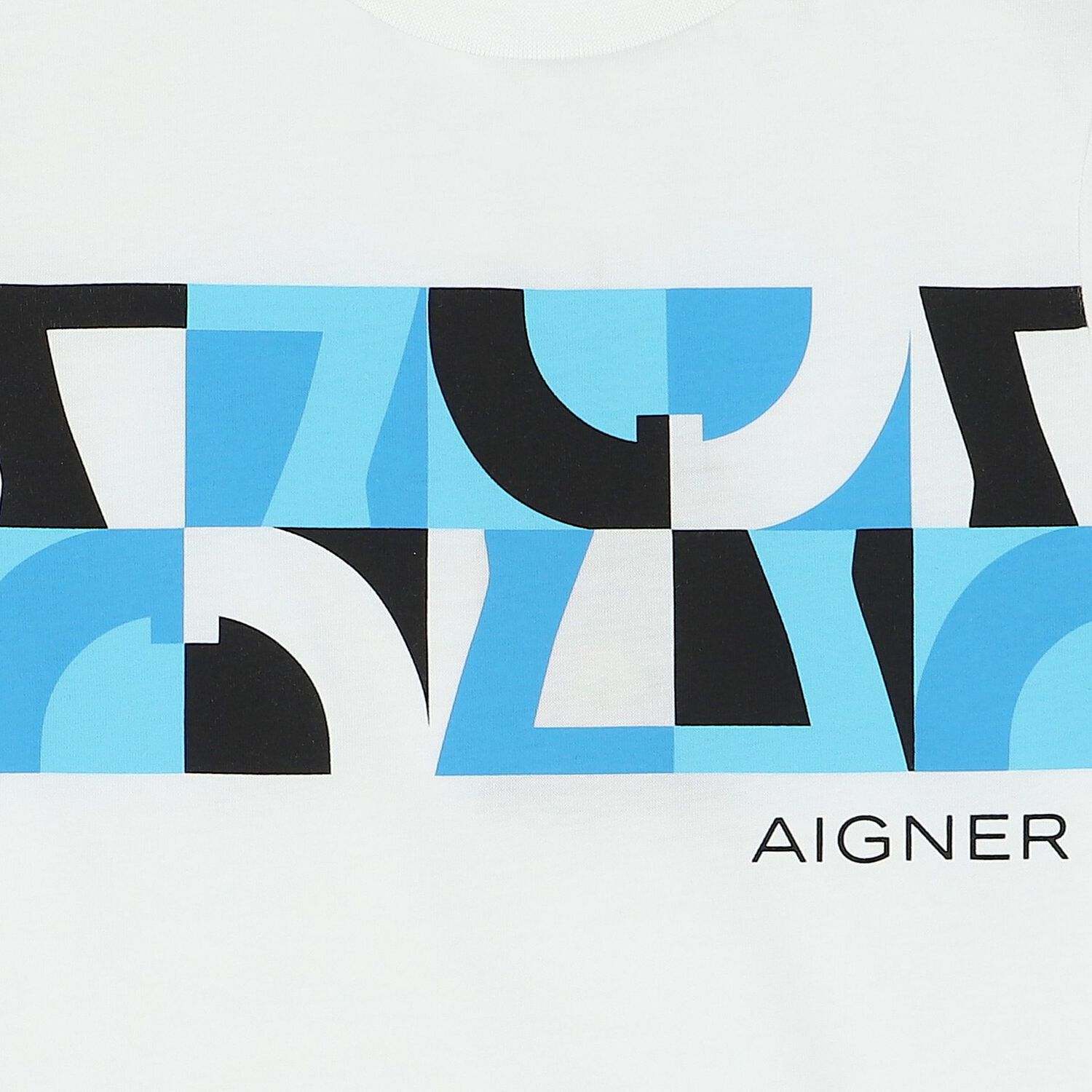 تيشيرت أولاد بالشعار باللون الأبيض, 2, hi-res