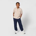 Boys Beige Logo Polo Shirt, 1, hi-res