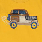Younger Boys Yellow Car Long Sleeve Top, 1, hi-res